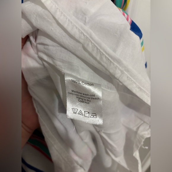 Duffield Lane | Pink and Green Tiered Sundress | Size Medium - Picture 6 of 6